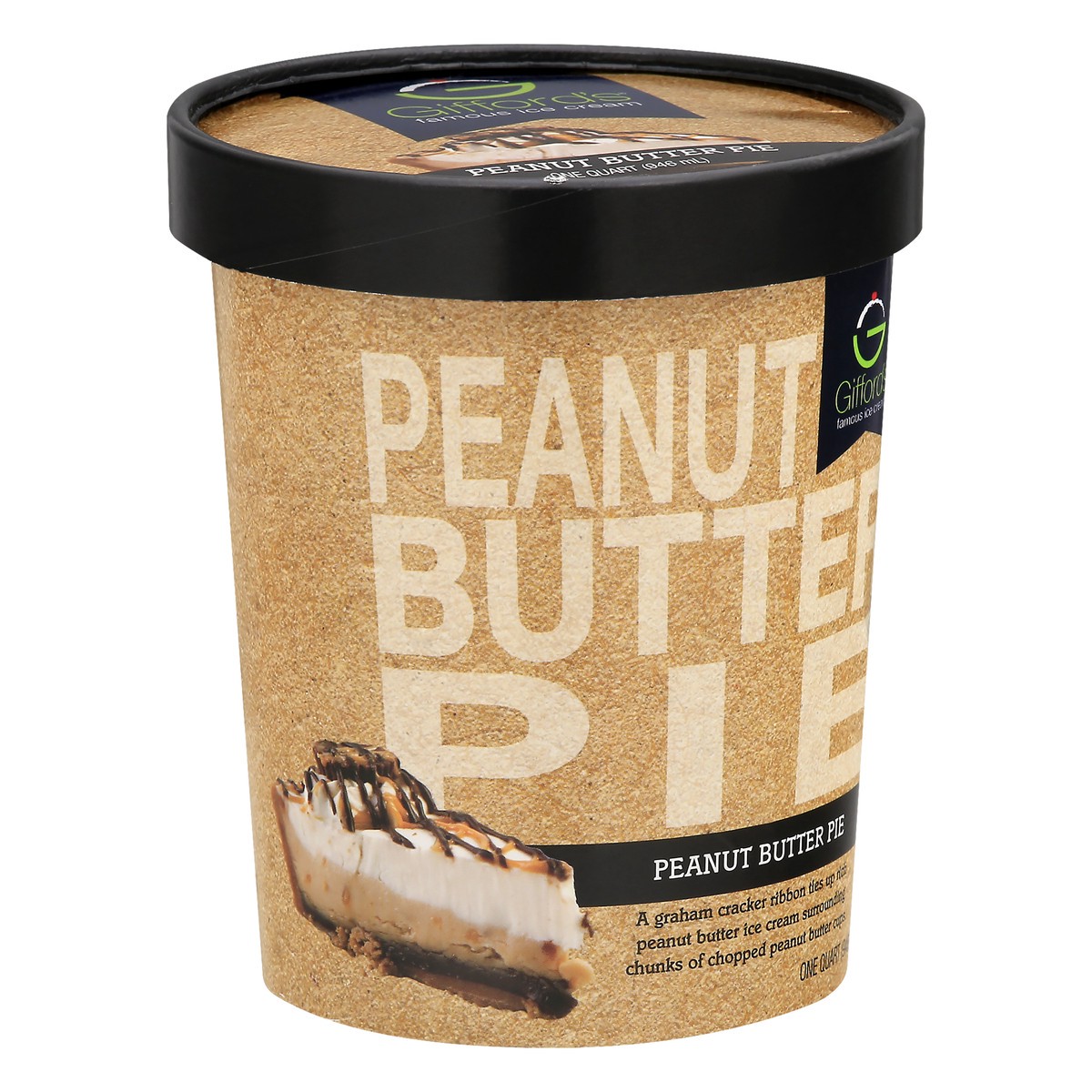 slide 2 of 10, Gifford's Peanut Butter Pie Ice Cream, 32 fl oz