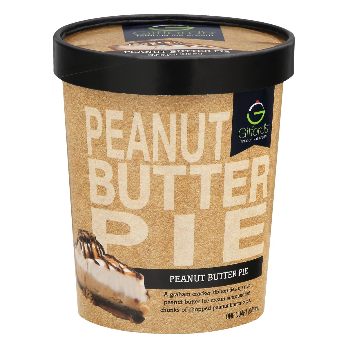 slide 1 of 10, Gifford's Peanut Butter Pie Ice Cream, 32 fl oz