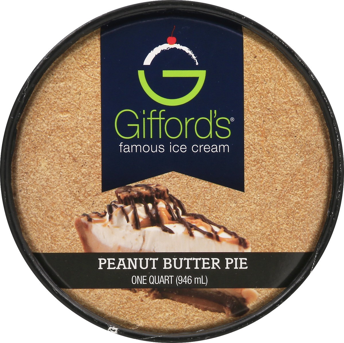 slide 6 of 10, Gifford's Peanut Butter Pie Ice Cream, 32 fl oz