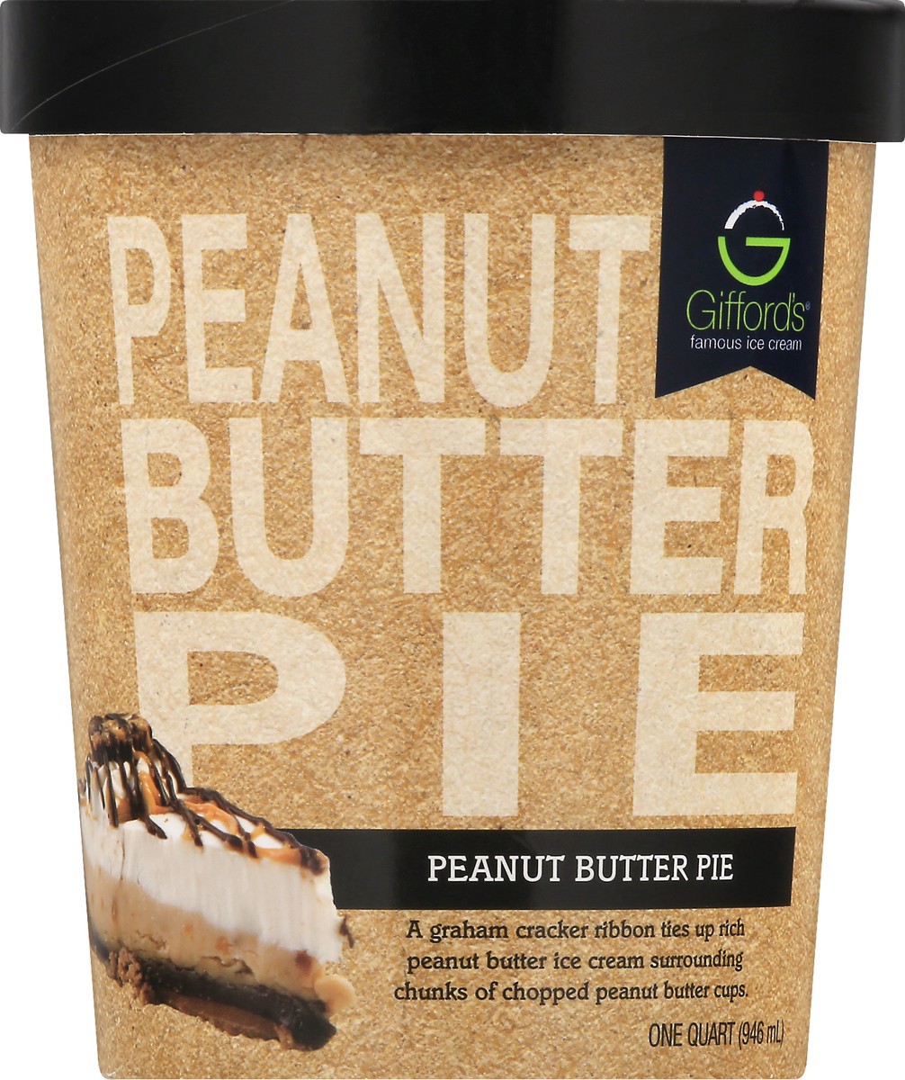 slide 9 of 10, Gifford's Peanut Butter Pie Ice Cream, 32 fl oz