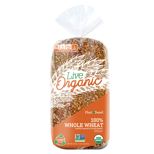 Aunt Millie's Live Organic 100% Whole Wheat Bread 20 oz | Shipt