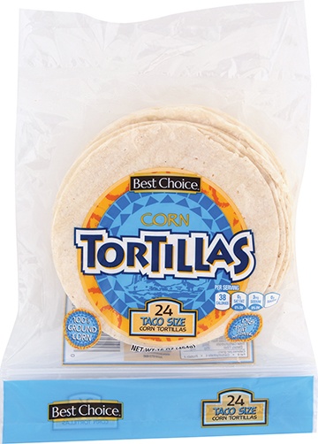 slide 1 of 1, Best Choice Corn Tortilla 6In, 24 ct