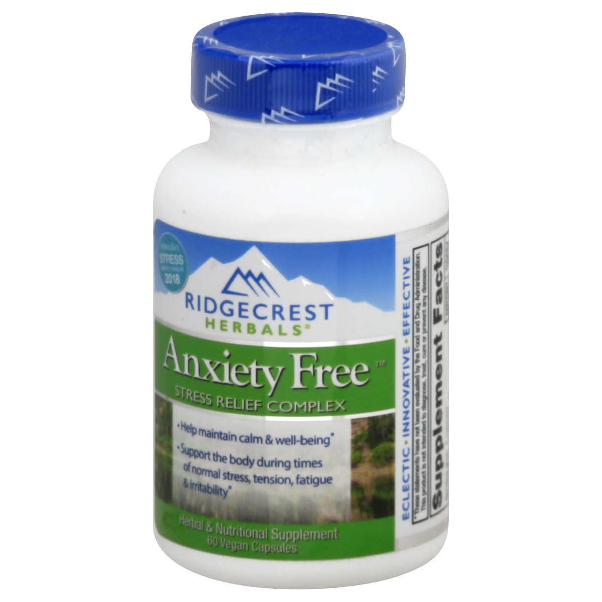 slide 7 of 13, RidgeCrest Herbals Ridgecrest Anxiety Free, 60 ct