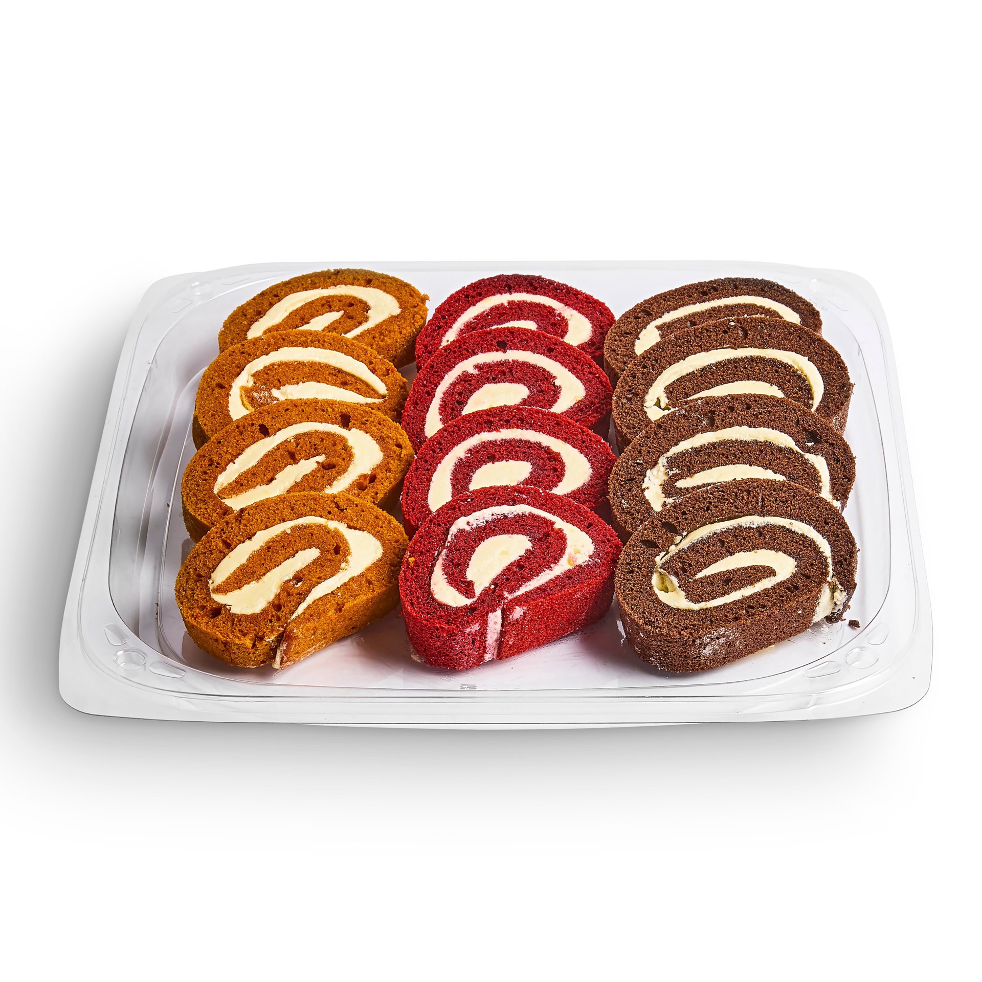 slide 1 of 1, H-E-B Bakery Party Tray - Assorted Cake Rolls, 1 ct
