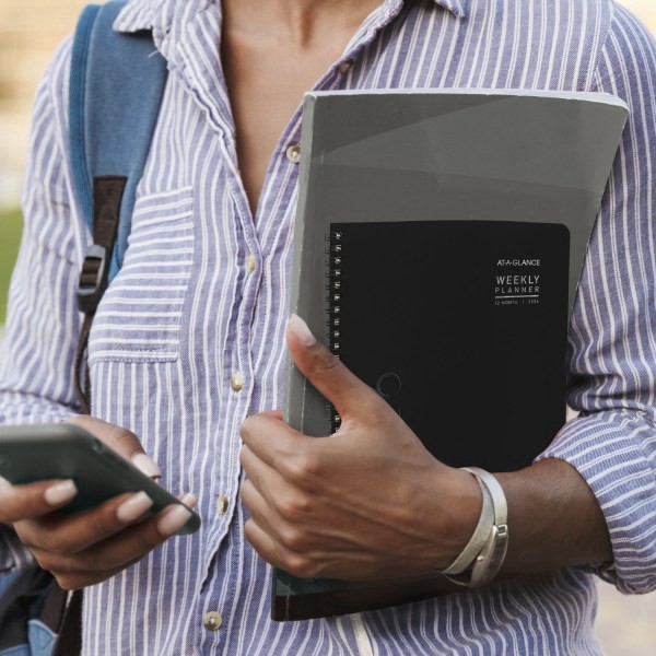 slide 10 of 10, AT-A-GLANCE® Contemporary Lite 2026 Weekly Monthly Planner, Black, Medium, 7"" x 8 3/4"", 1 ct