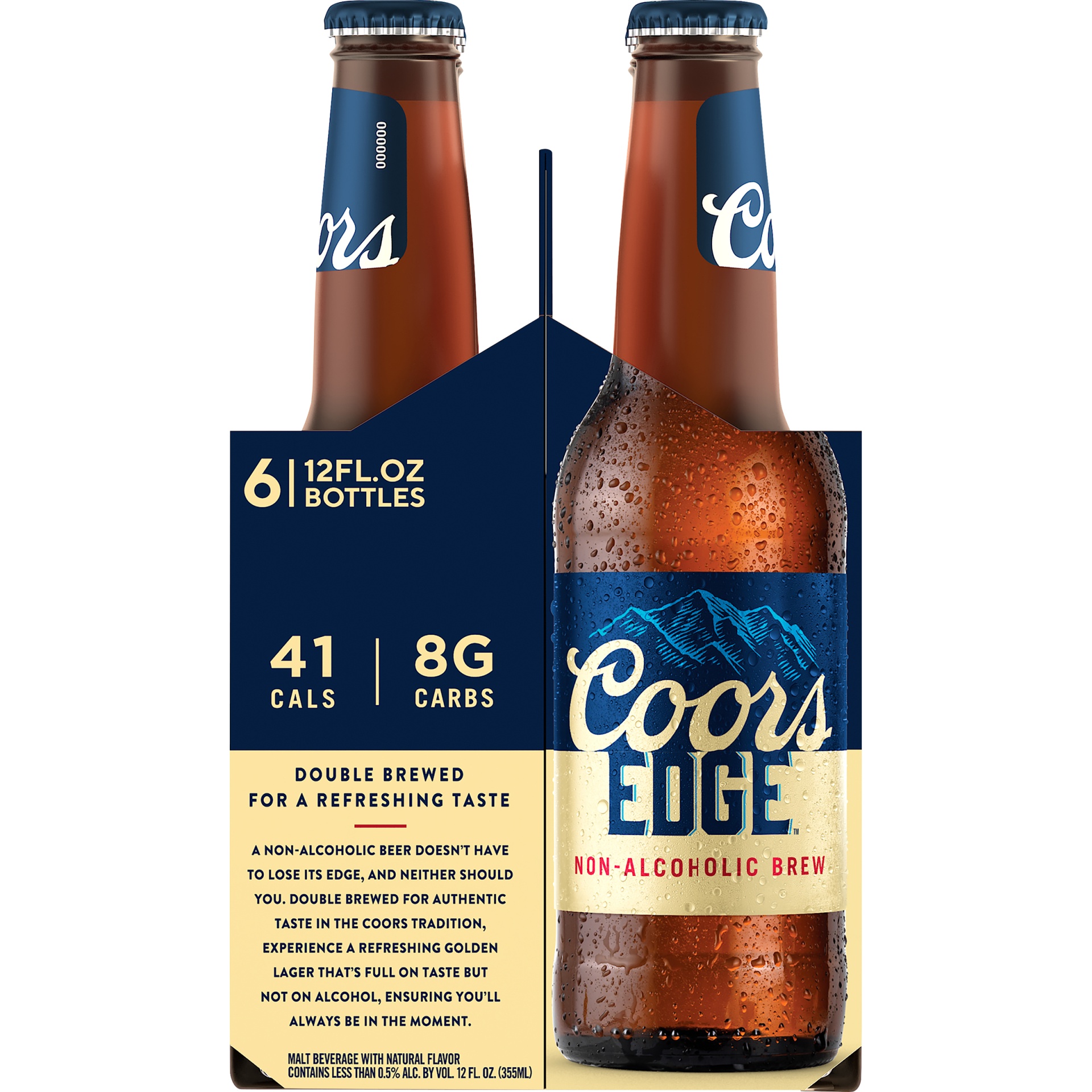 slide 3 of 6, Coors Non-Alcoholic Malt Beverage Beer, 6 ct; 12 fl oz