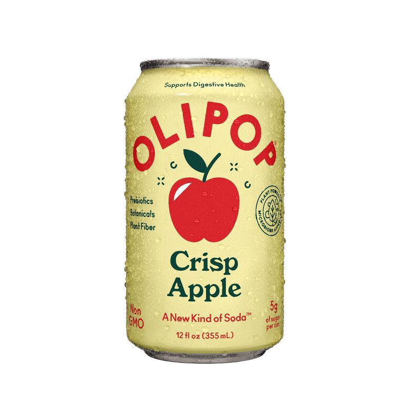 slide 1 of 9, Olipop Crisp Apple Sparkling Tonic - 12 fl oz, 12 fl oz