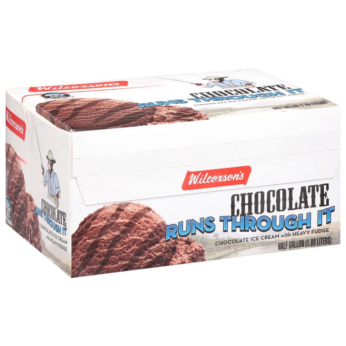 slide 5 of 17, Wilcoxson's Chocolate Runs Through It Ice Cream 0.5 gal, 1/2 gal