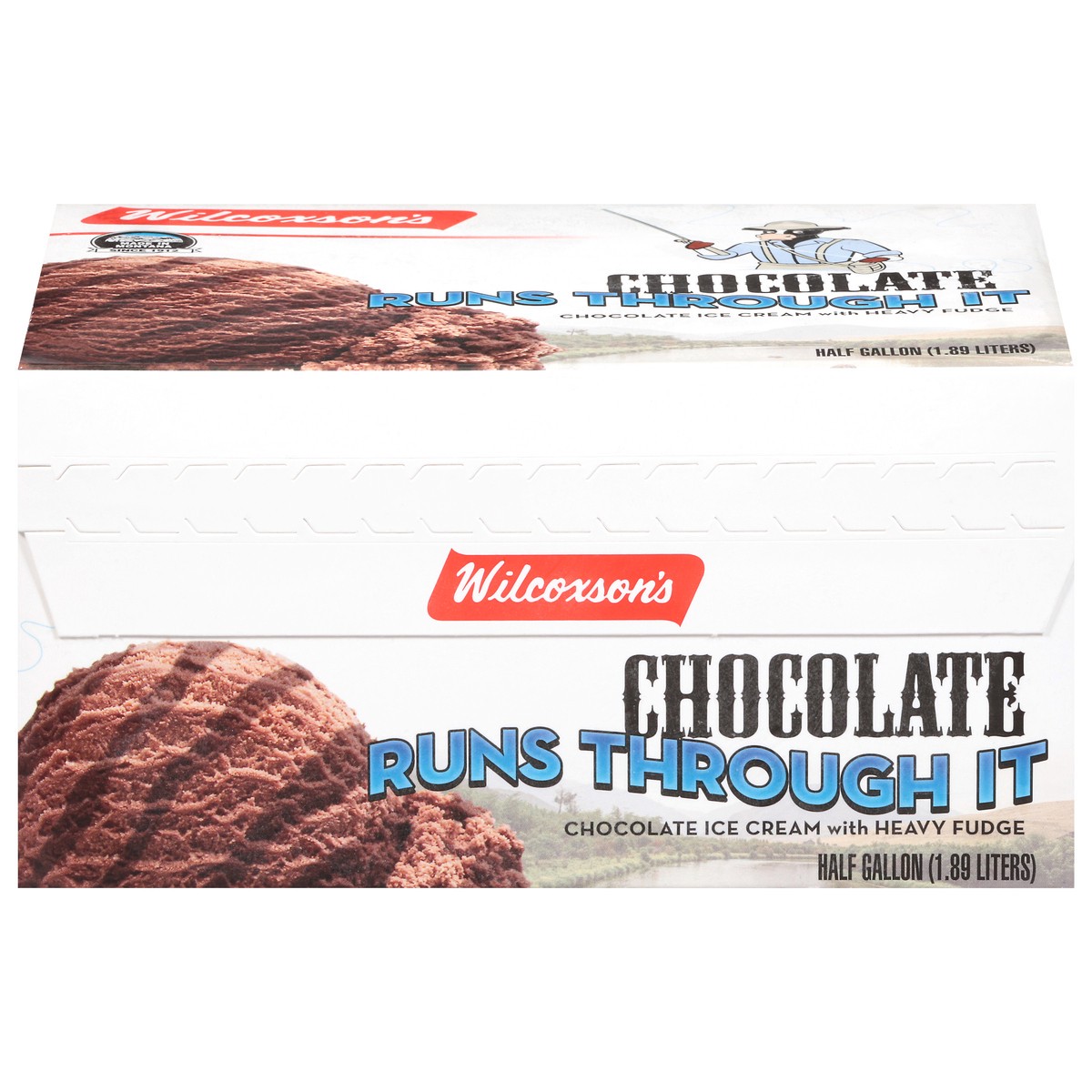 slide 3 of 17, Wilcoxson's Chocolate Runs Through It Ice Cream 0.5 gal, 1/2 gal