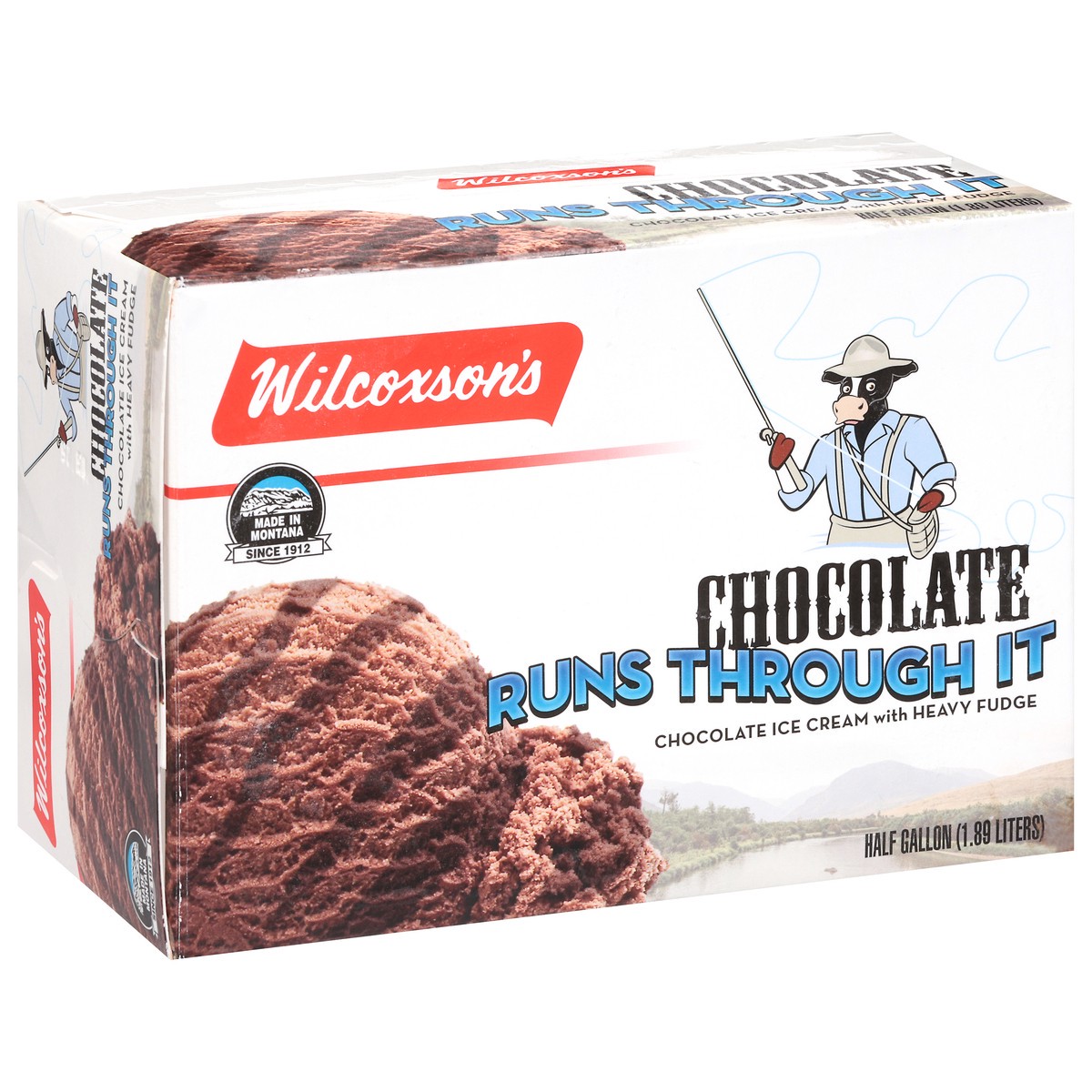 slide 10 of 17, Wilcoxson's Chocolate Runs Through It Ice Cream 0.5 gal, 1/2 gal