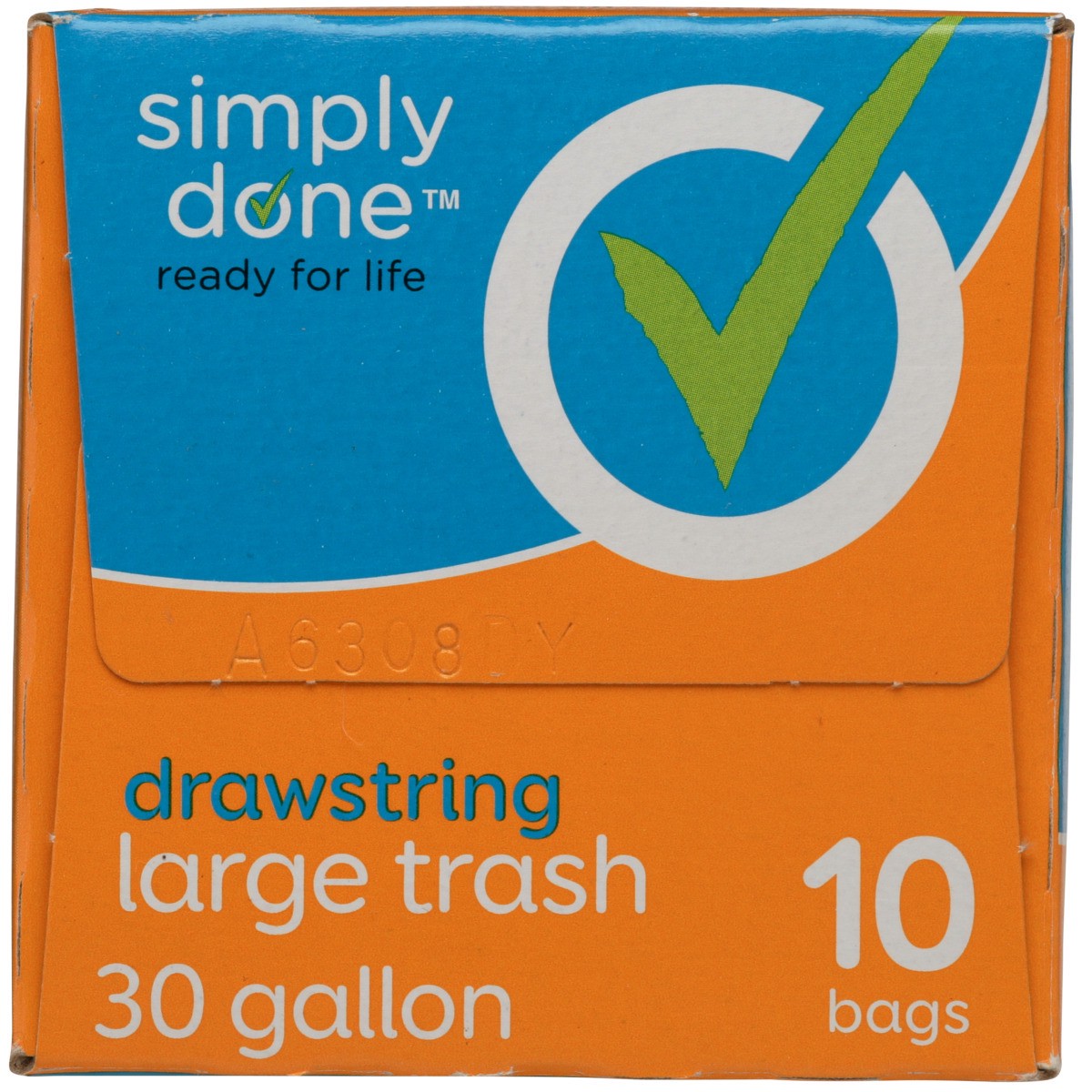 slide 10 of 11, Simply Done Drawstring Trash Bag, 10 ct