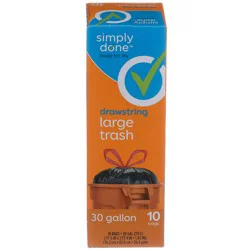 Simply Done Drawstring Trash Bag