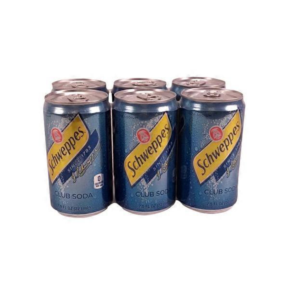 slide 1 of 1, Schweppes Club Soda, 6 ct; 7.5 ml