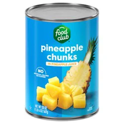 Food Club Pineapple Chunks in Pineapple Juice 20 oz