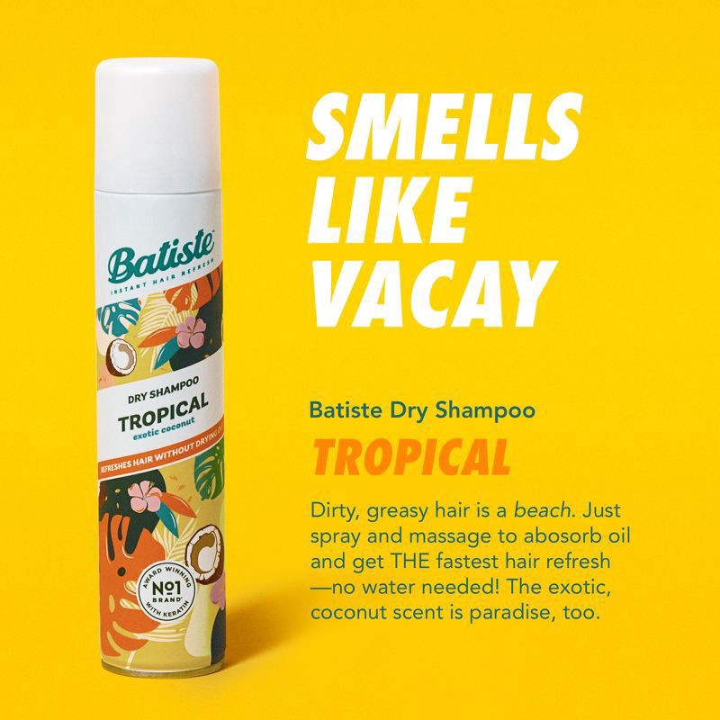 slide 5 of 9, Batiste Tropical Exotic Coconut Dry Shampoo - 5.71oz, 5.71 oz