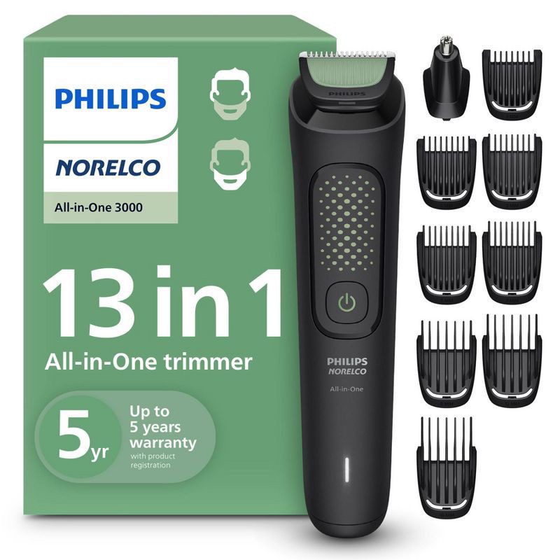 slide 1 of 14, Norelco All-in-One 13-in-1 3000 Trimmer, 1 ct