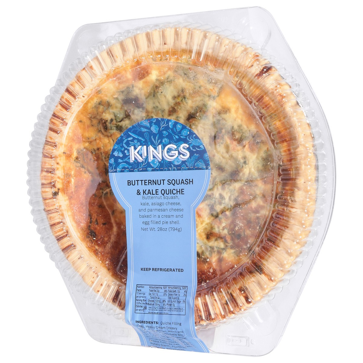 slide 3 of 14, Quiche Butternut Squash Kale - 28 OZ, 28 oz