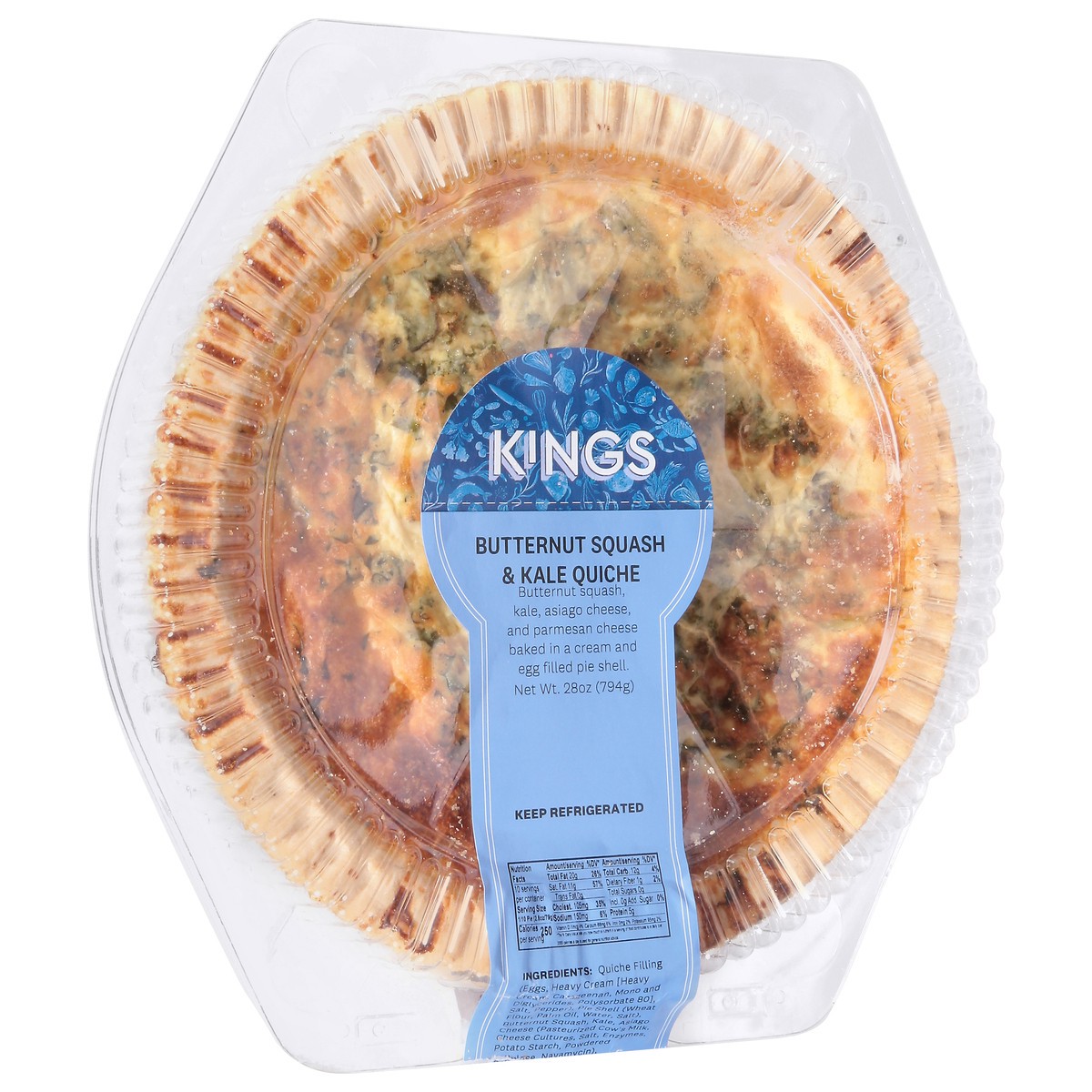 slide 8 of 14, Quiche Butternut Squash Kale - 28 OZ, 28 oz