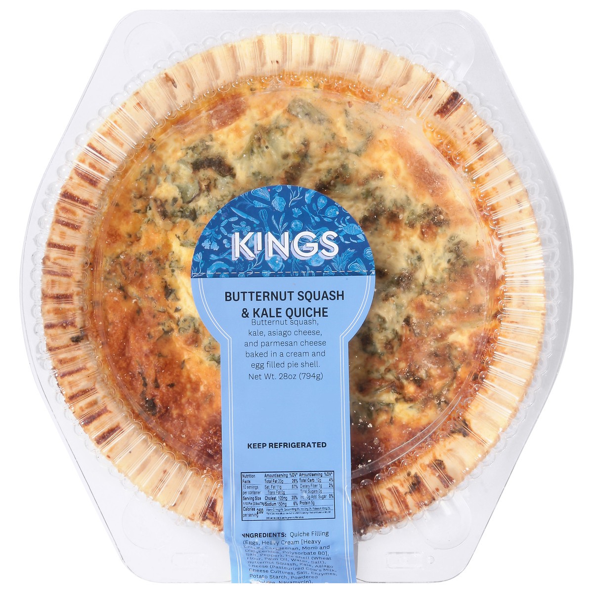 slide 6 of 14, Quiche Butternut Squash Kale - 28 OZ, 28 oz