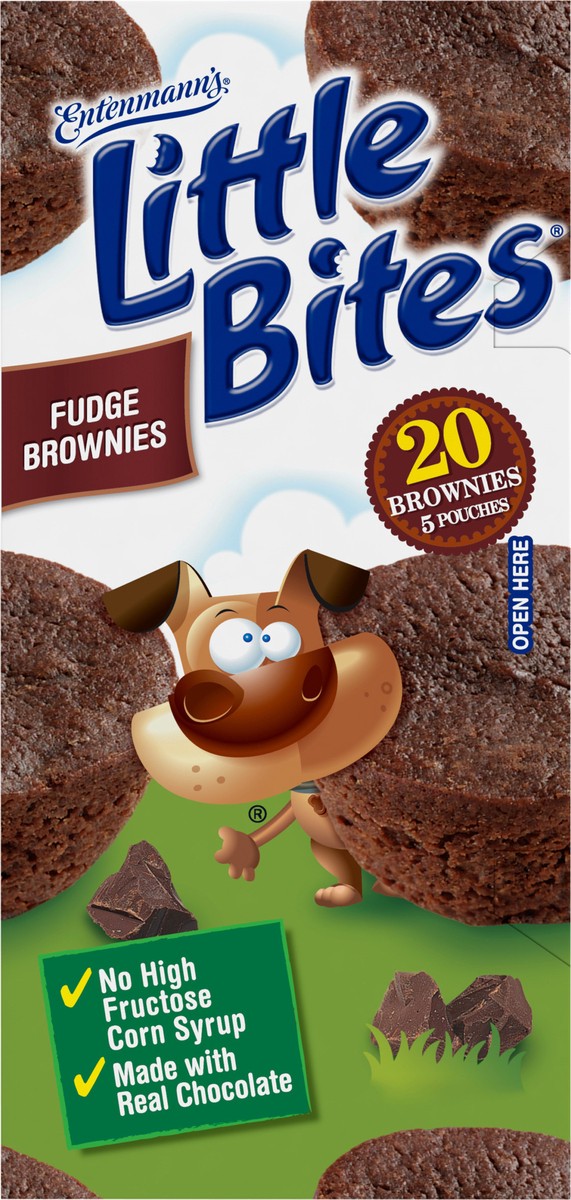 slide 6 of 8, Entenmann's Little Bites Chocolate Fudge Mini Brownies, 5 packs, 9.75 oz, 9.75 oz