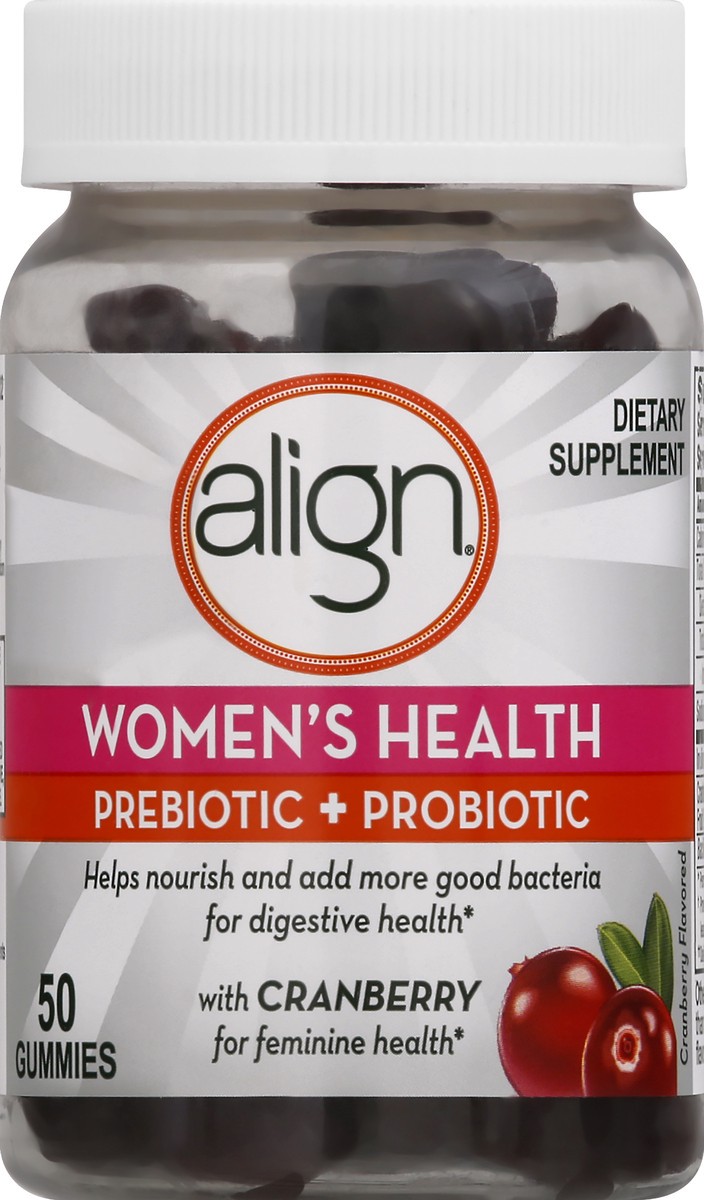 slide 6 of 12, ALIGN CAPSULES Pre+Probiotic Women Gummies, 50 ct