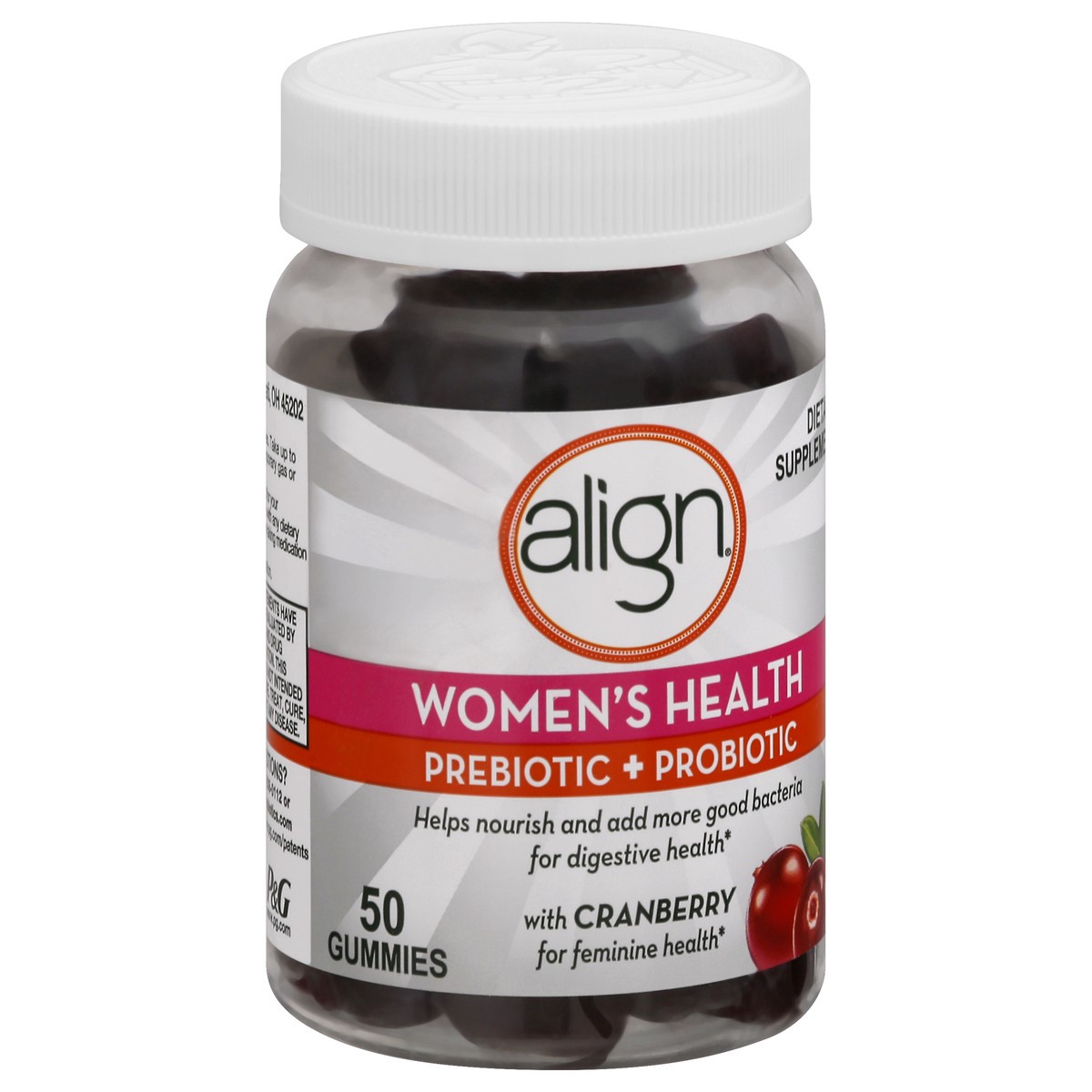 slide 11 of 12, ALIGN CAPSULES Pre+Probiotic Women Gummies, 50 ct