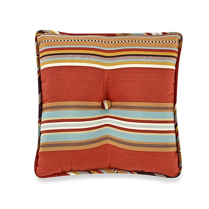 slide 1 of 1, HiEnd Accents Calhoun Striped Tufted Pillow, 1 ct