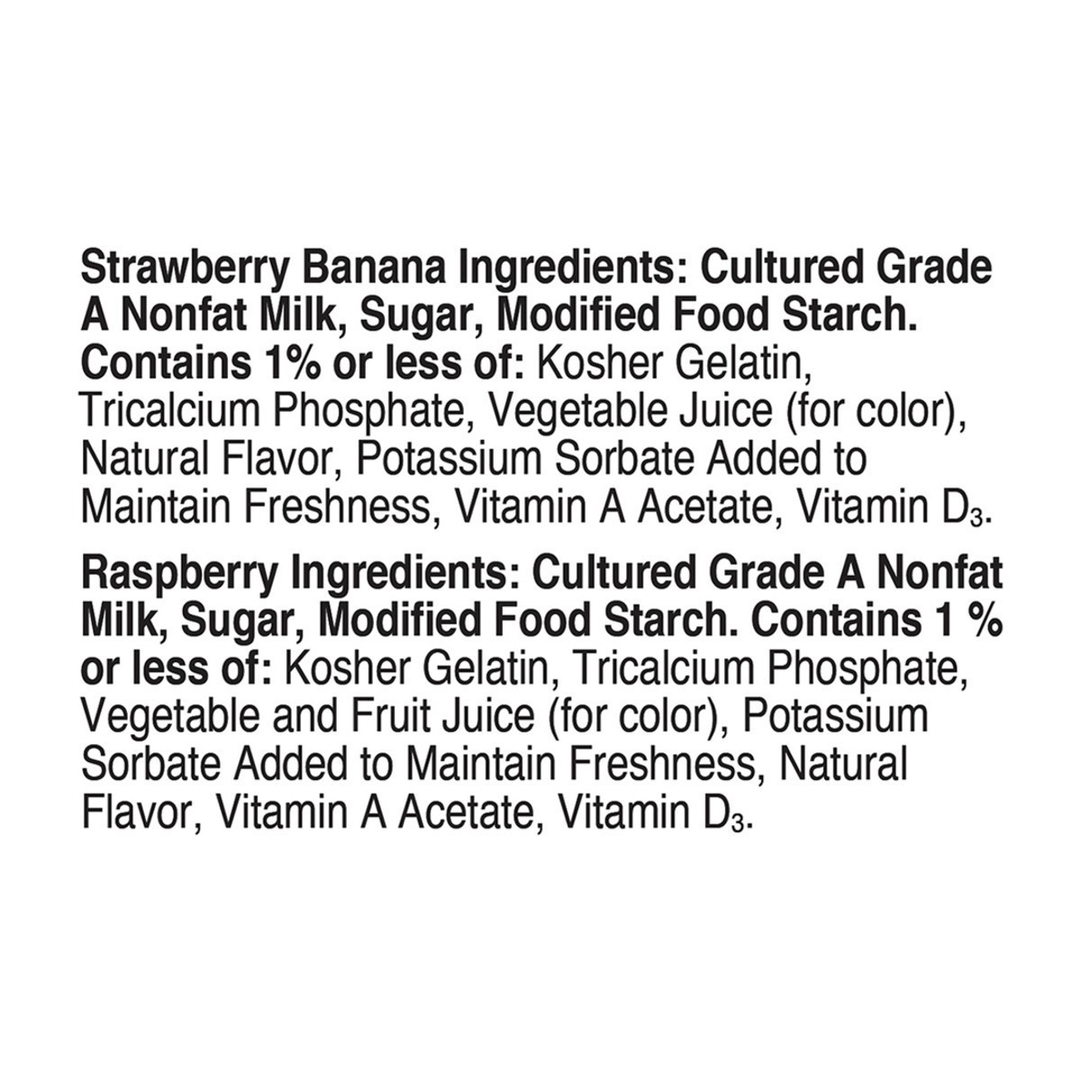 slide 7 of 13, Go-GURT Unicorn Strawberry Banana Sparkle and Raspberry Rainbows Kids Fat Free Yogurt Variety Pack, Gluten Free, 2 oz Yogurt Tubes (20 Count), 20 ct