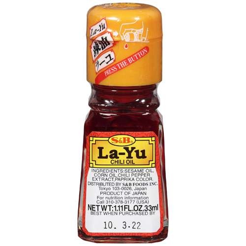 slide 1 of 1, La-Yu Chili Oil, 1.1 oz