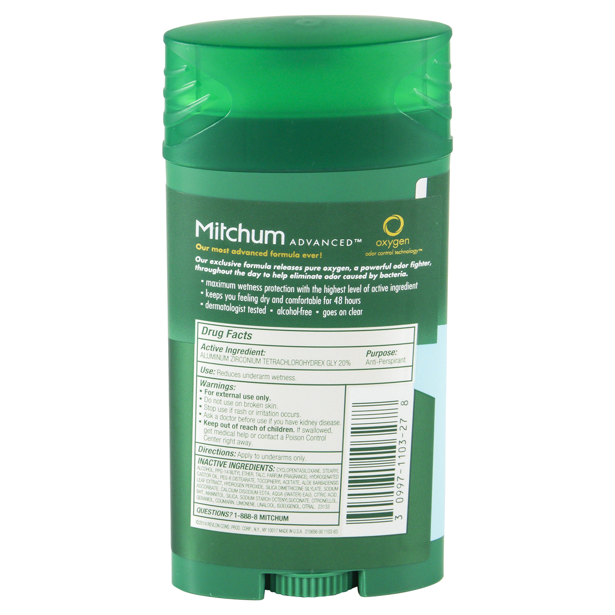 slide 3 of 5, Mitchum Advanced Control Anti-Perspirant Deodorant - Clean Control, 2.7 oz