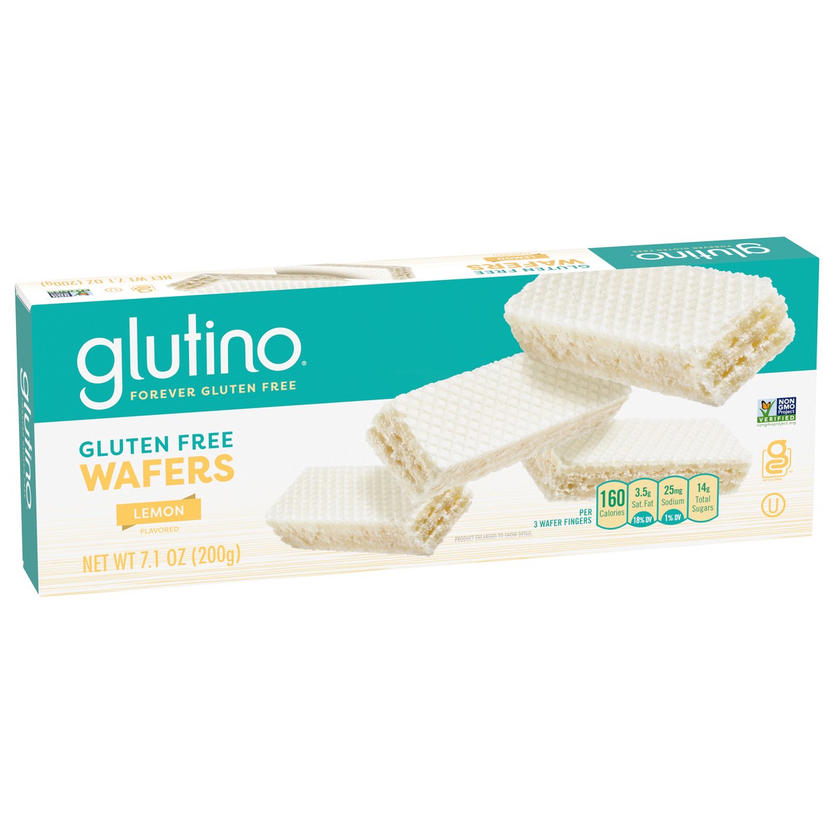 slide 3 of 9, Glutino Gluten Free Lemon Flavored Wafers, 7.1 oz