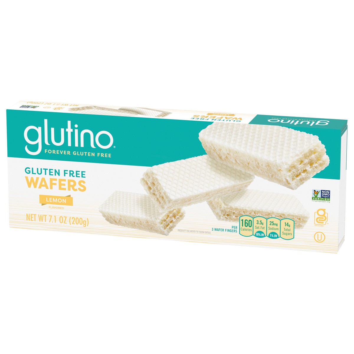 slide 9 of 9, Glutino Gluten Free Lemon Flavored Wafers, 7.1 oz
