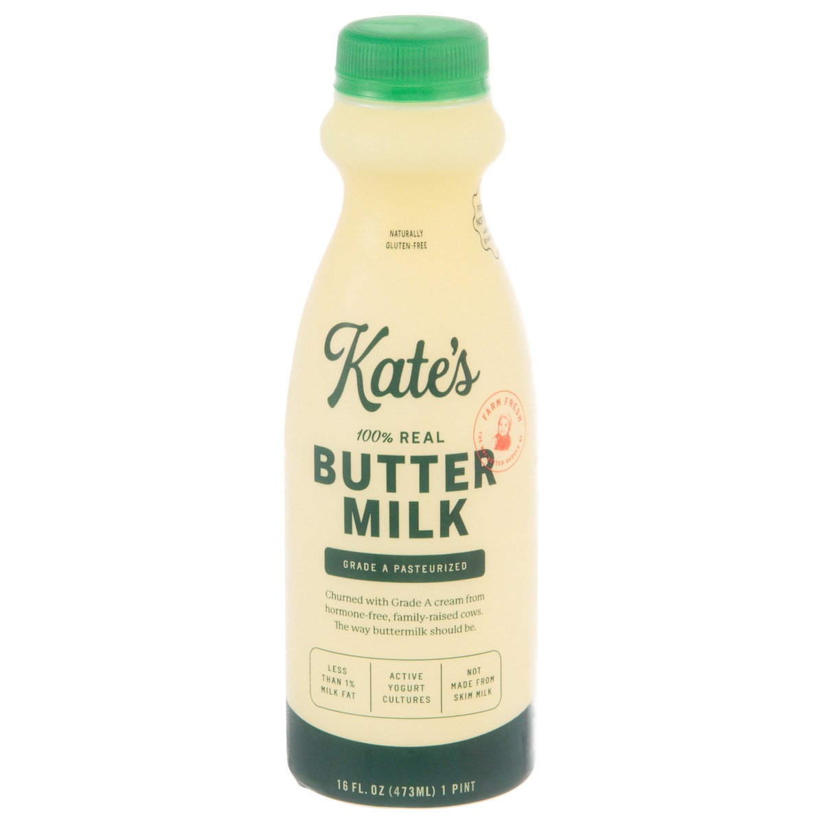 slide 1 of 12, Kate's 100% Real Gluten-Free Butter Milk 16 fl oz, 16 fl oz