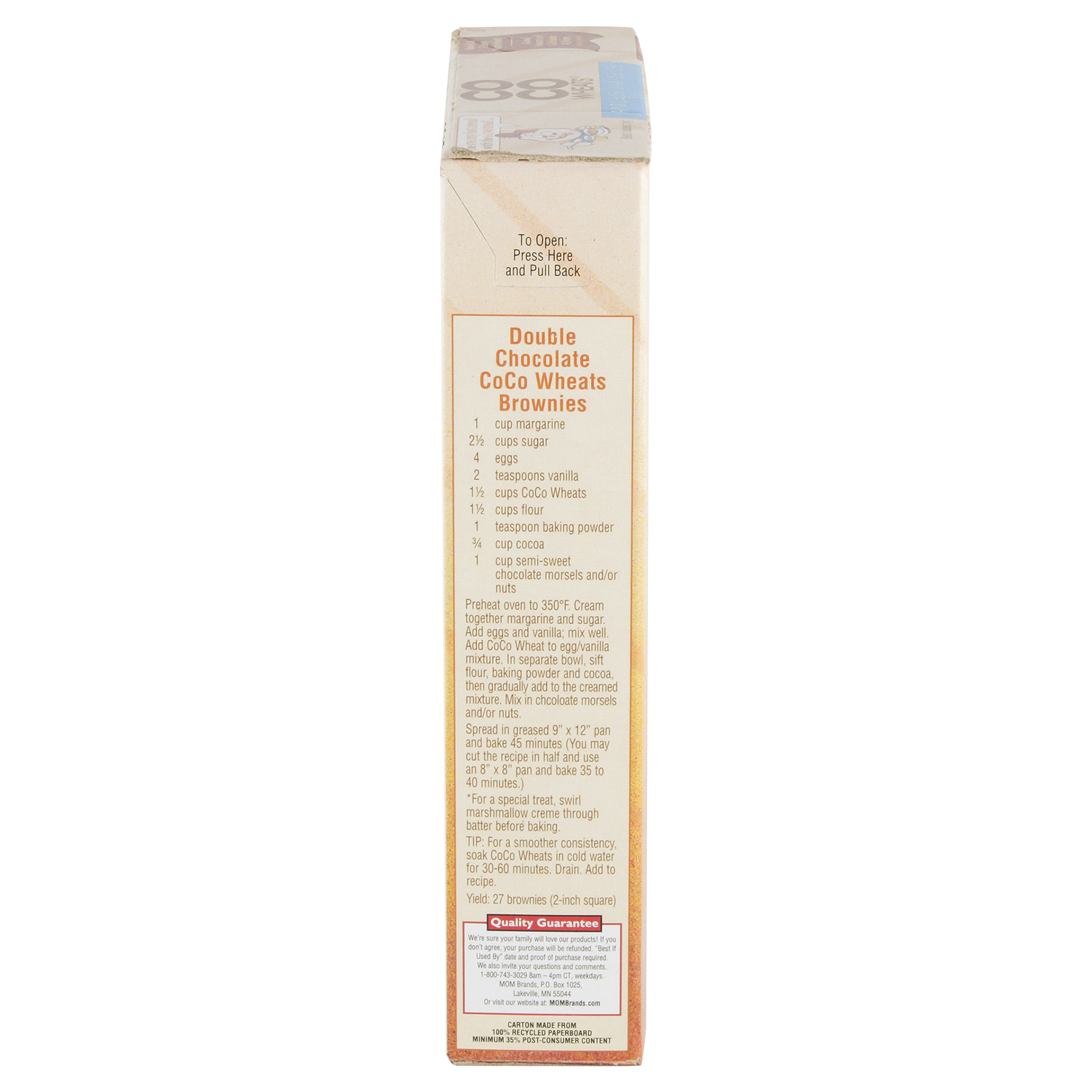 slide 2 of 4, 1/28.00 Malt-O-Meal Coco Wheats, 28 oz