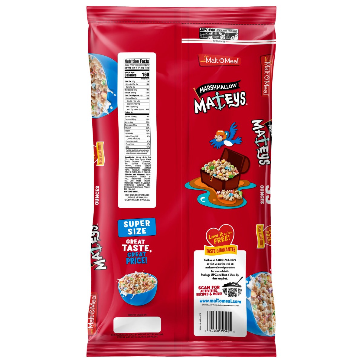 slide 3 of 13, Malt-O-Meal Cereal Super Size 33 oz, 33 oz