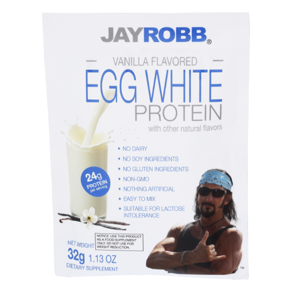 slide 1 of 1, Jay Robb Egg White Protein Vanilla, 1.16 oz