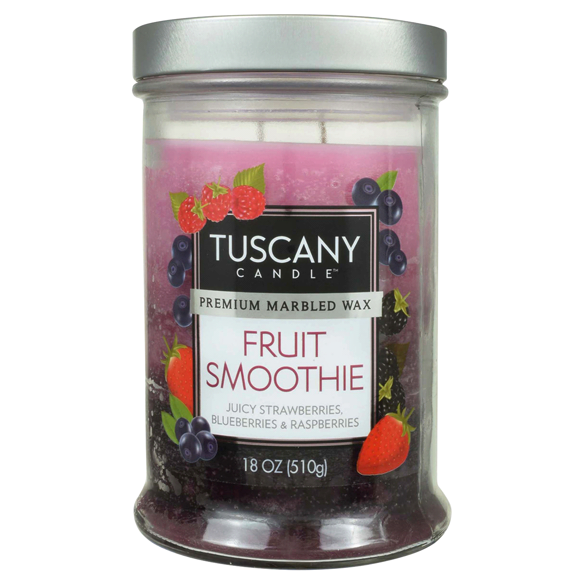 slide 1 of 1, Tuscany Candle Triple Pour Jar Candle, Fruit Smoothie, 18 oz