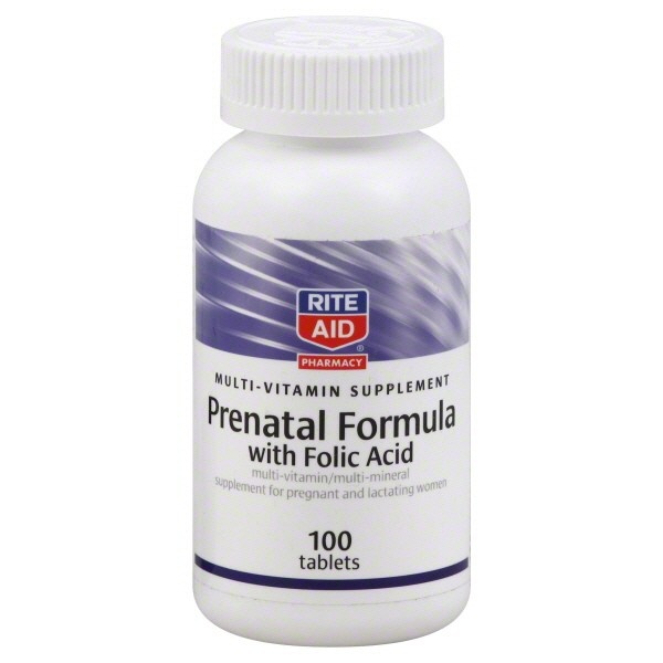 slide 1 of 3, Rite Aid Ra Prenatal, 100 ct