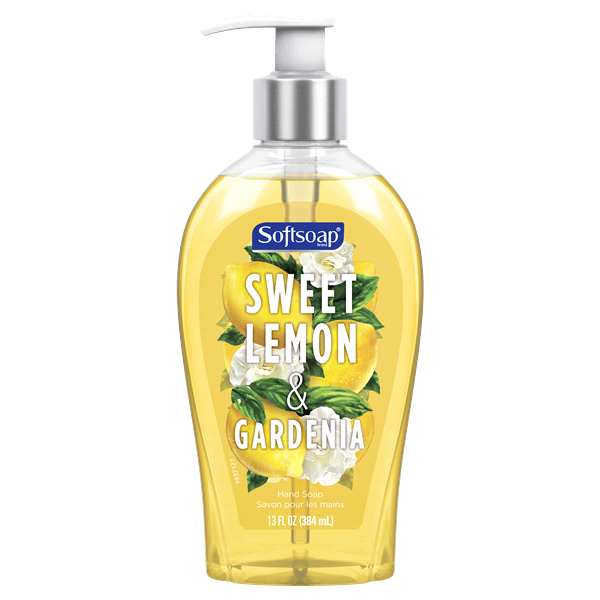 slide 1 of 1, Softsoap Liquid Hand Soap, Sweet Lemon and Gardenia, 13 fl oz