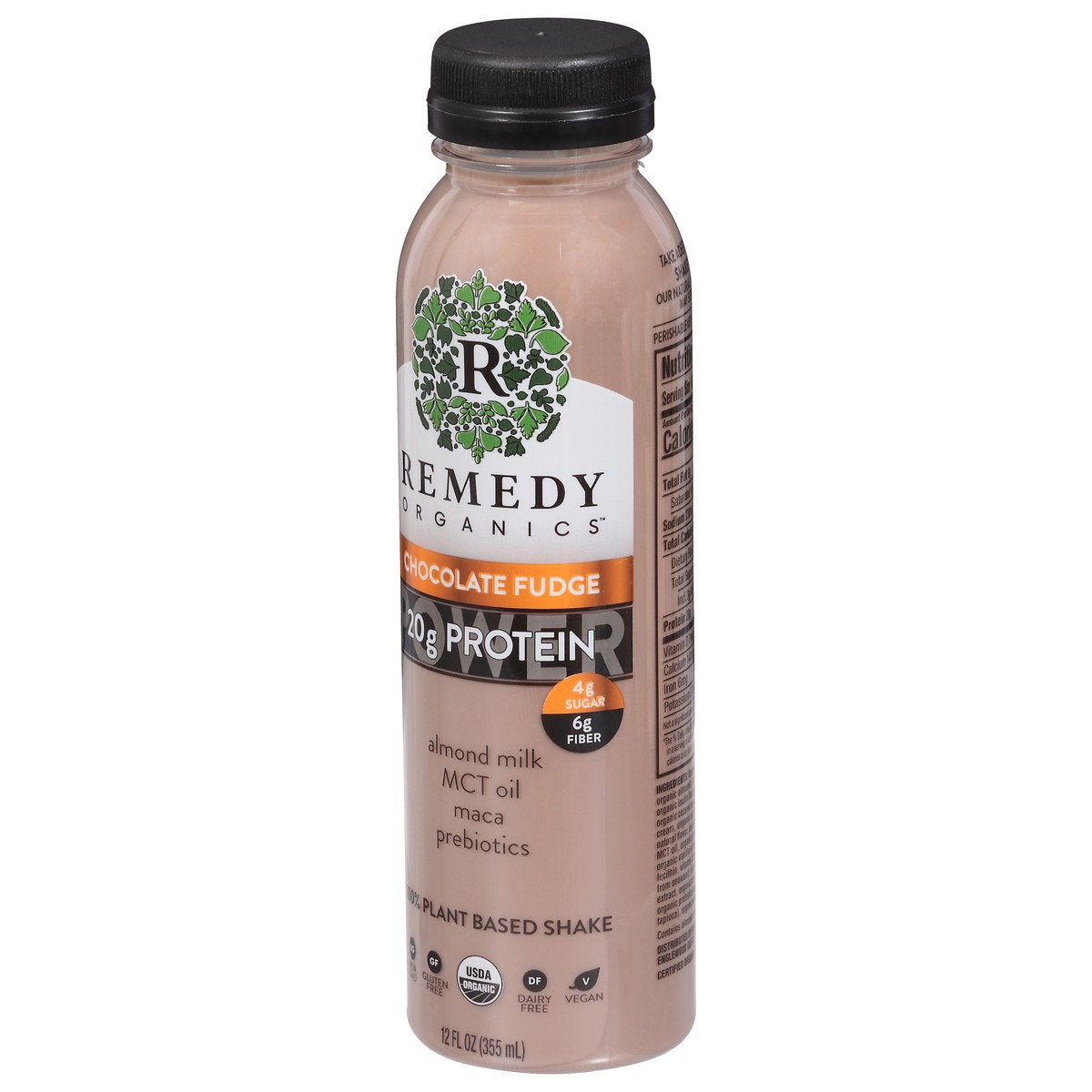 slide 7 of 14, Remedy Organics 100% Plant Based Chocolate Fudge Shake 12 fl oz, 12 fl oz
