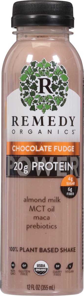 slide 10 of 14, Remedy Organics 100% Plant Based Chocolate Fudge Shake 12 fl oz, 12 fl oz