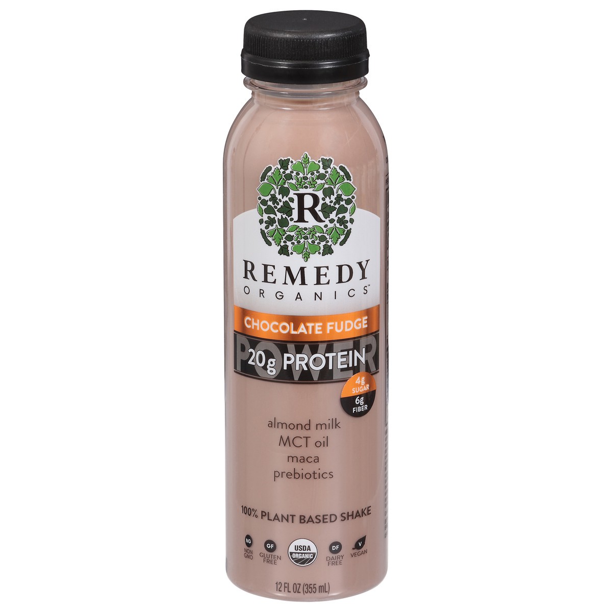 slide 1 of 14, Remedy Organics 100% Plant Based Chocolate Fudge Shake 12 fl oz, 12 fl oz