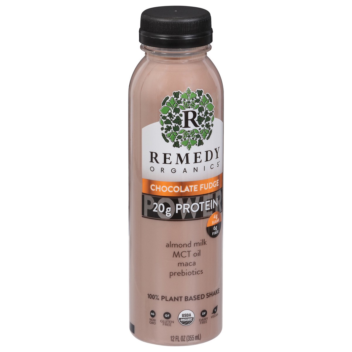 slide 4 of 14, Remedy Organics 100% Plant Based Chocolate Fudge Shake 12 fl oz, 12 fl oz