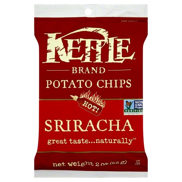 slide 1 of 1, Kettle Brand Chip Sriracha, 2 oz