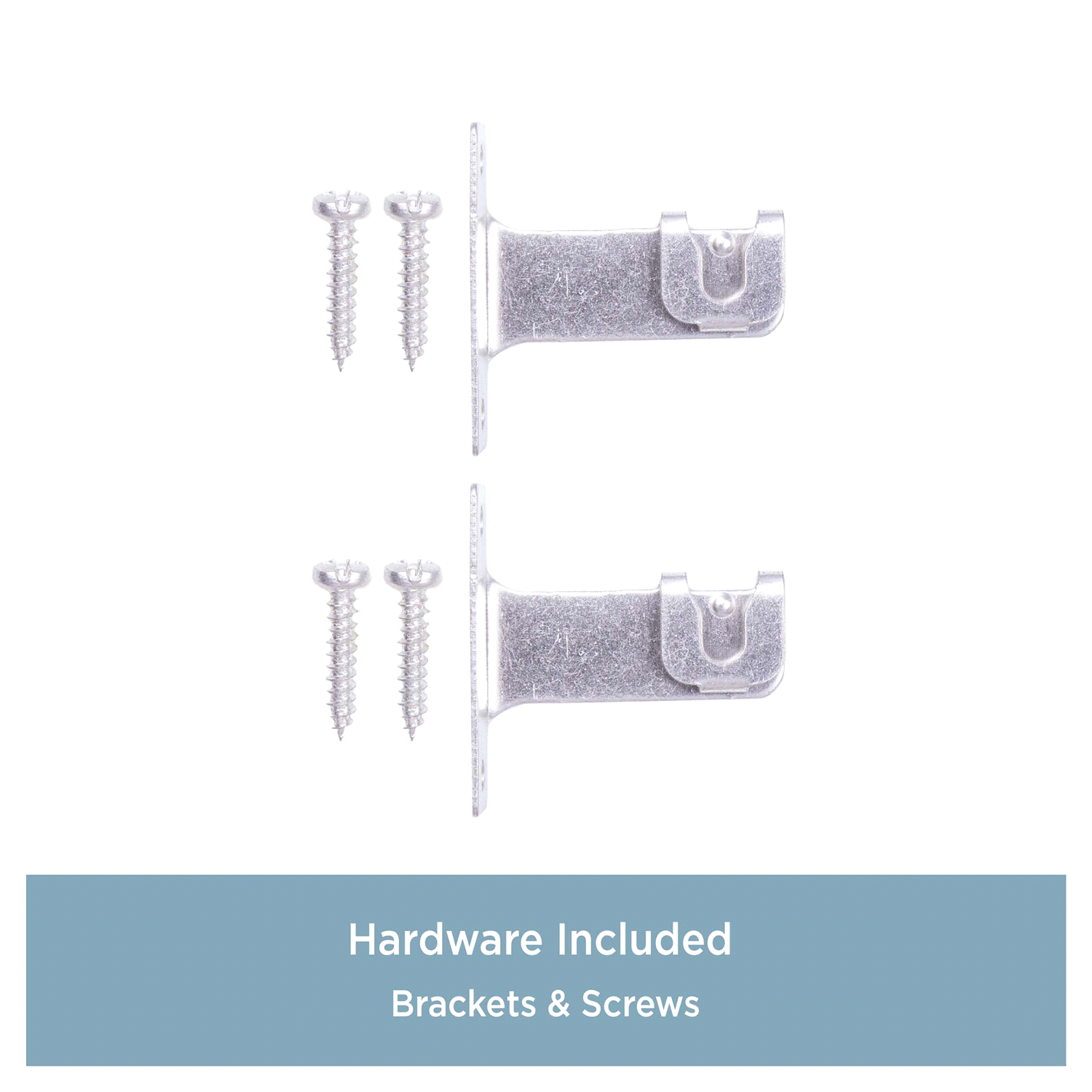 slide 3 of 4, Kenney 7/16" Round Sash Curtain Rod, 28-48", 1" Clearance, White, 28 ct