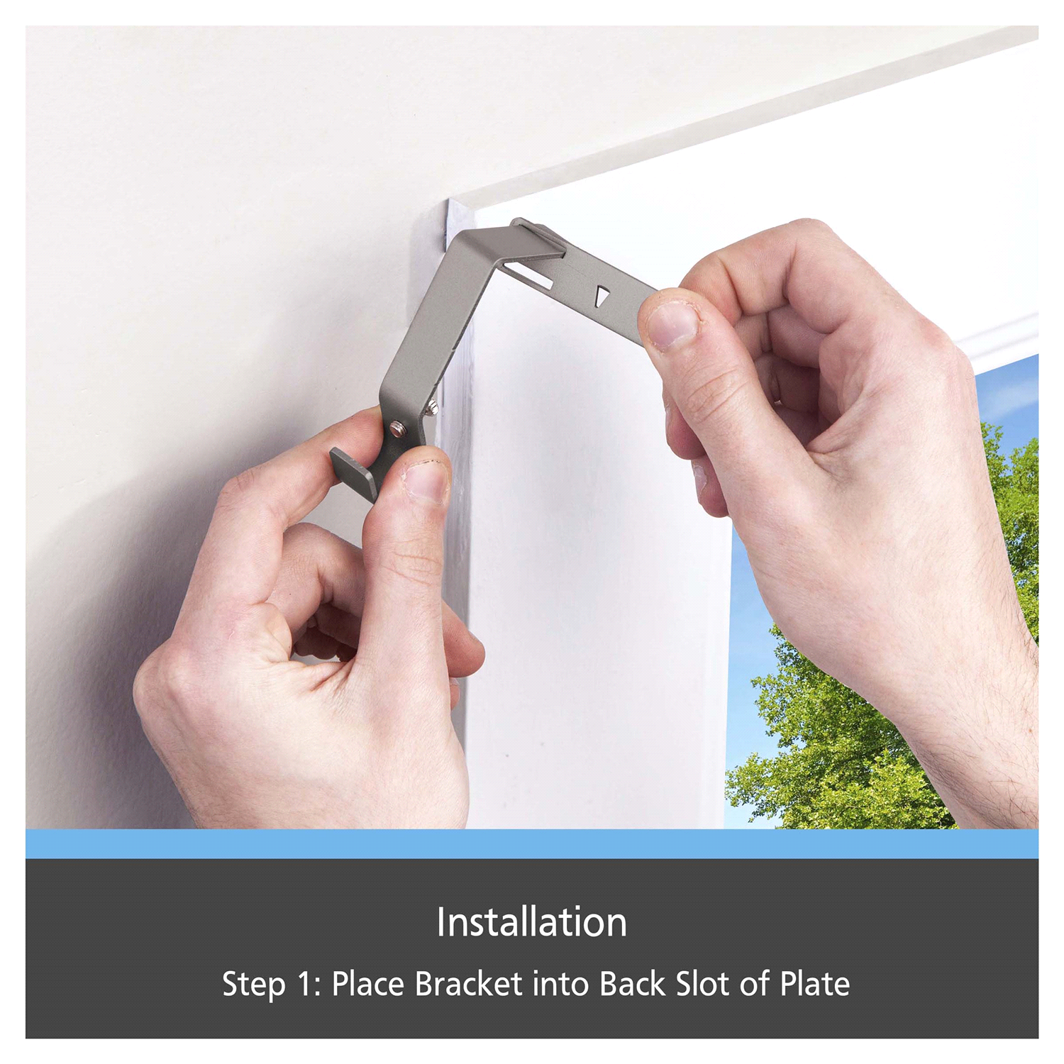 slide 5 of 5, Kenney Fast Fit Vance 5/8" No Measure Curtain Rod, 36-66", Polished Pewter, 1 ct