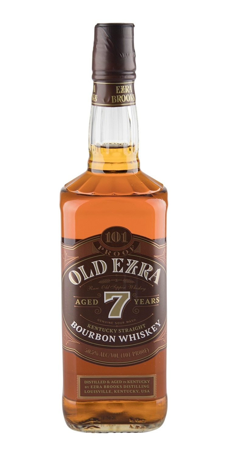 slide 1 of 1, Old Ezra 7 Year Aged Bourbon, 750 ml