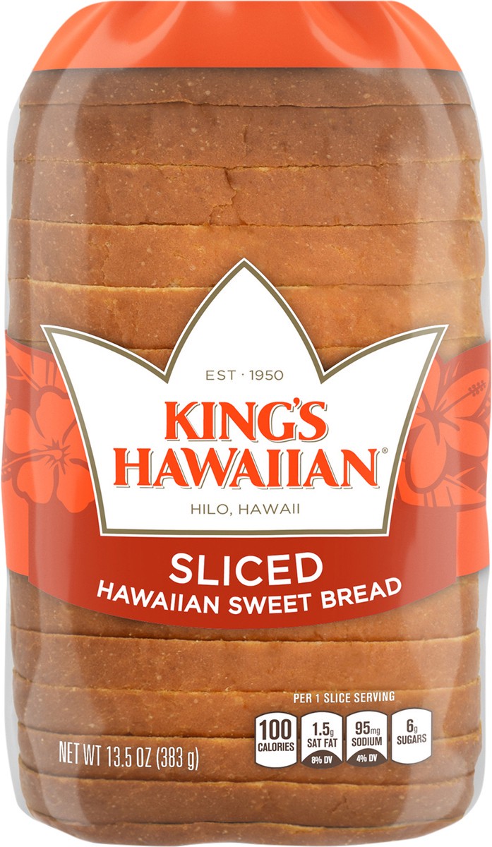 slide 11 of 11, King's Hawaiian Original Hawaiian Sweet Sliced Bread, 13.5 oz