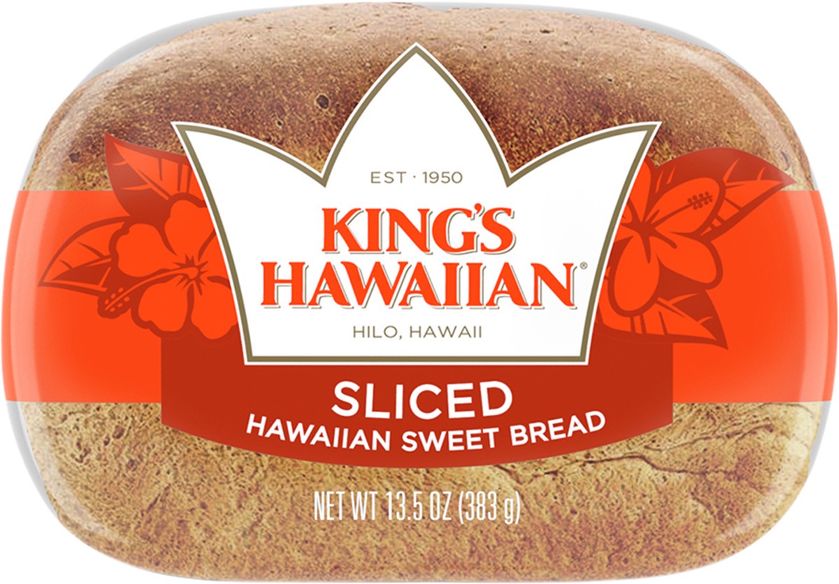 KING'S HAWAIIAN Original Sliced Hawaiian Sweet Bread, Sliced Bread (12 ...