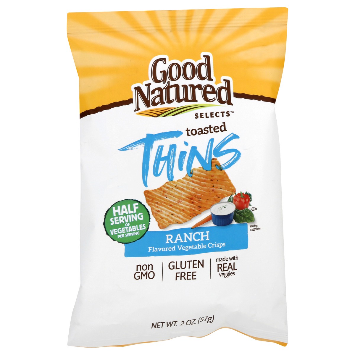 slide 3 of 12, Good Natured Toasted Ranch Flavored Thins 2 oz, 2.1235 oz